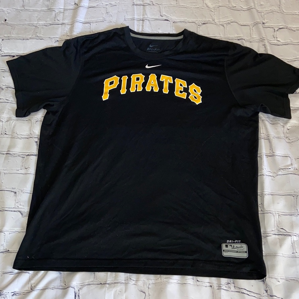 Nike Dri-fot Black Pittsburgh Pirates T-shirt | Size: L
